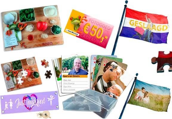 Foto cadeau kado fotovlag fotokwartet foto speelkaarten cadeaubon kadobon autdoek banner puzzel fotopuzzel fotoproducten online goedkoop uniek maken